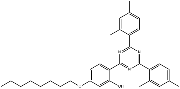 2-(4,6-bis(2,4-dimethylphenyl)-1,3,5-triazin-2-yl)-5-(octyloxy)phenol